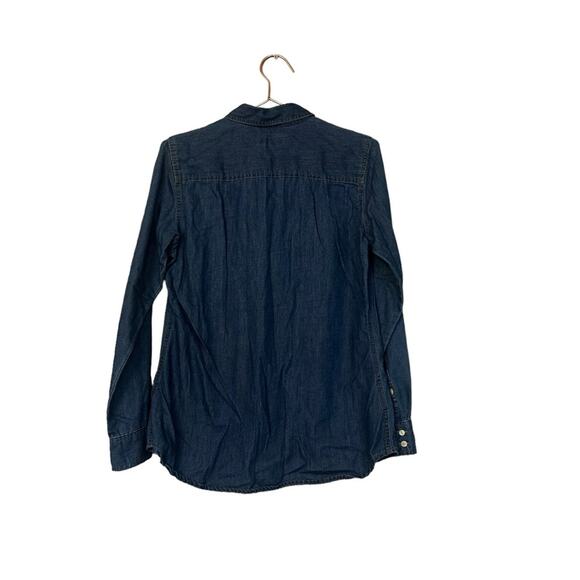 EDDIE BAUER Denim Button Down Long Sleeve Shirt Womens Blue Size medium - Picture 3 of 6